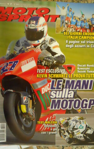 Motosprint 47 2007 Test Kevin Schwantz prova tutte le moto Honda Yamaha Suzuki