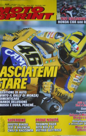Motosprint 48 2006 Test Esclusivo Honda CBR 600 RR - Valentino Rossi