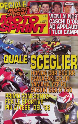 Motosprint 49 1997 Honda CBR 900 900 Rr - Kawasaki ZX 9R Yamaha YZF R1