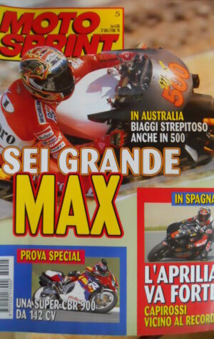 Motosprint 5 1998 Gp Australia Max Biaggi strepitoso - Test Super CBR 900 142 cv