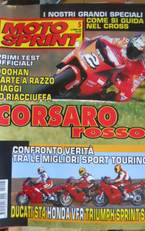 Motosprint 5 1999 Test Verità Ducati ST4 Honda VFR Triumph Sprint ST