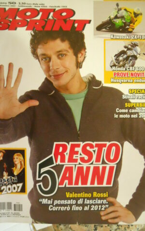 Motosprint 50 2007 Valentino Rossi correrò ancora - Test KAwasaki ZX-10R