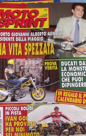 Motosprint 51 1997 E' morto Giovanni Agnelli Presidente della PIAGGIO