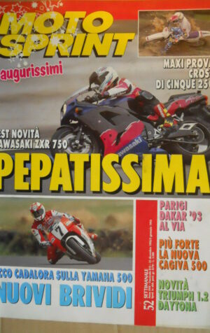 Motosprint 52 1993 Cadalora sulla nuova Yamaha 250 - Test Kawasaki ZXR 750