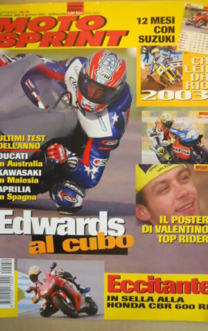 Motosprint 52 2002 Edwards al cubo - Test Honda CBR 600 RR