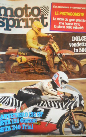 Motosprint 6 1982 test Sanvenero 125 GP - Beta 125 Custom - Beta 240 trial