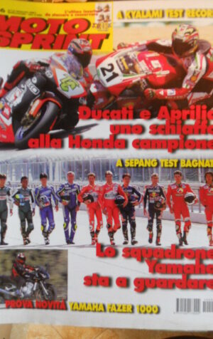 Motosprint 6 2001 test Novità Yamaha Fazer 1000 - Ducati e Aprilia uno schiaffo