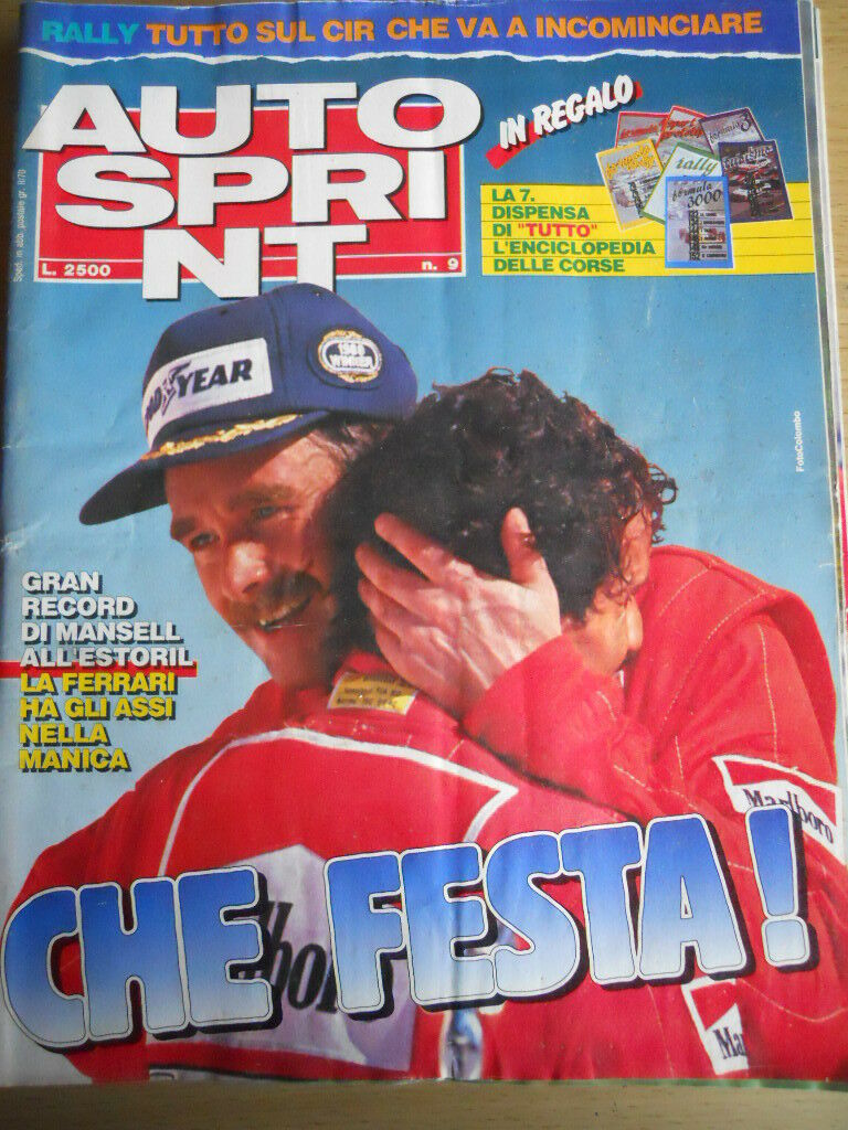 Autosprint 9 1990 con inserto Enciclopedia delle Corse - Mansell Ferrari