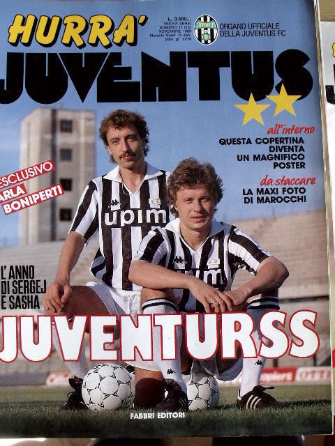 Hurrà Juventus 11 1989 Sergej Alejnikov Sasha Zavarov
