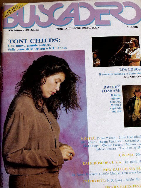 Buscadero 84 1988 Toni Childs Los Lobos Kalidoscope Usa Il mito Dwight K.D. Lang