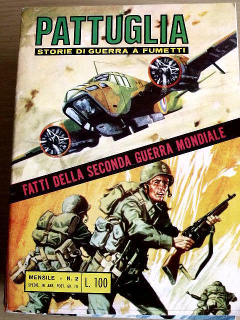 Pattuglia Guerra a Fumetti 2 1971 ed.Alhambra Collana Cobra
