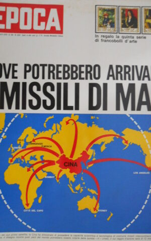 Epoca 1024 1970 Le minacce dei missili di Mao.Il prof.Ferri riproduce la Sindone
