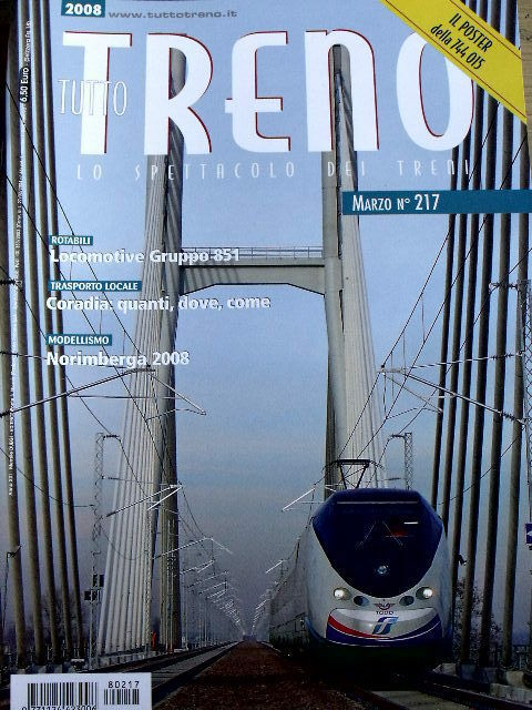 Tutto Treno 217 2008 Locomotive Gruppo 851 FS - Poster della 744 015