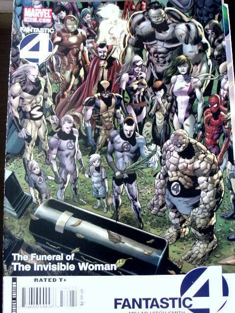 Fantastic Four 562 2009 - The funeral of The Invisible Man