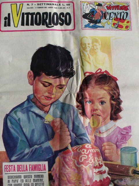 Il Vittorioso 7 1962 L' Arcipippo di Jacovitti - con Bollino Vittlire
