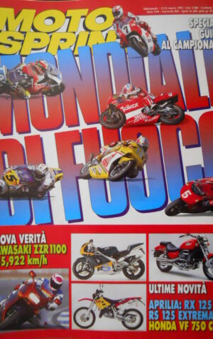 Motosprint 11 1993 Prove verità Kawasaki ZZR 1100 285,922 Km/h. Aprilia RX 125 C