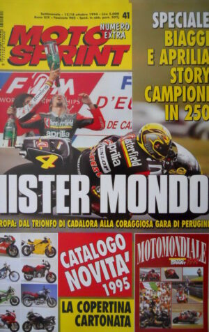 Motosprint 41 1994 Biaggi e Aprilia story campioni in 250. Catalogo novità 95