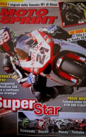 Motosprint 47 2008 Yamaha cross 2009, KTM 690 Enduro R. Segreti Yamaha M1 Rossi
