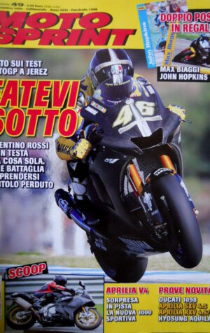Motosprint 49 2006 Doppio Poster Biaggi, Hopkins. Test MotoGP a Jerez