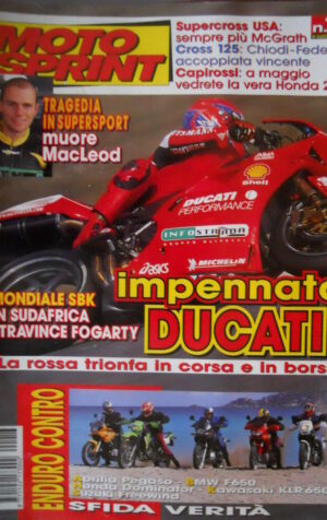 Motosprint 13 1999 Tragedia Supersport: muore MacLeod. SufAfrica: vince Fogarty