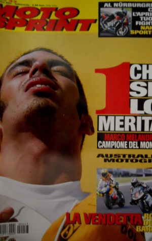 Motosprint 43 2002 Melandri campione del mondo. La vendetta: Rossi doma Barros