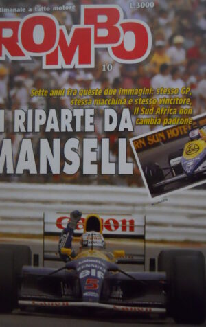 ROMBO 10 1992 Gp Kyalami dominio Williams Renault Mansell Patrese