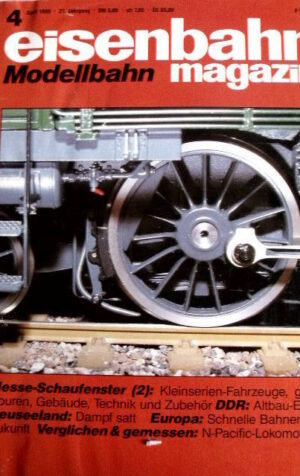 Eisenbahn Magazin Modellbahn n°4 1989 - N-Pacific Lokomotiven - Tr.22
