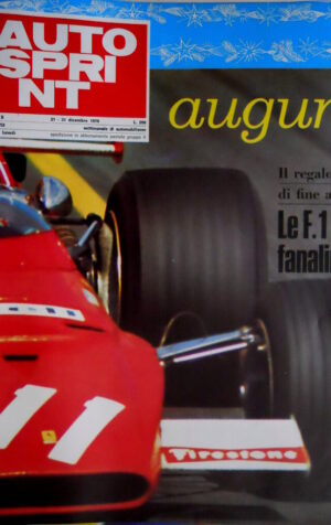 Autosprint 51-52 1970 Regalo di fine anno le F1 col fanalino. Novità Matra