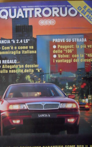 Quattroruote 470 1994  - Test su strada Peugeot 106 - Volvo 460 -      [Q35]