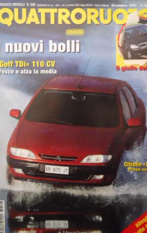 Quattroruote 506 1997 - Test GOLF TDi 110 Cv - Citroen Xsara    [Q40]