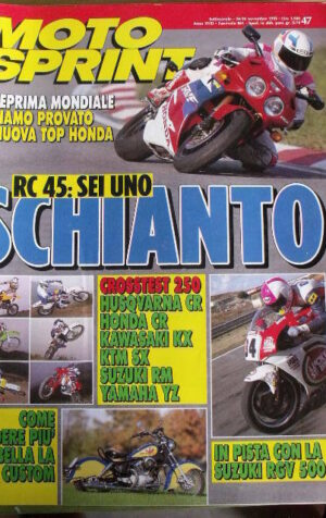 Motosprint 47 1993 Cross test 250 Husqvarna CR - Honda CR - KTM SX - Suz [SC.50]