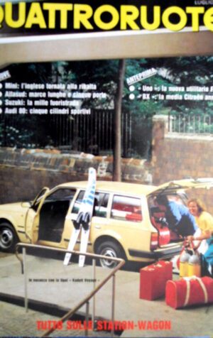 Quattroruote 321 1982 Uno: nuova utilitaria Fiat. Audi 80. Alfasud  [Q.31]