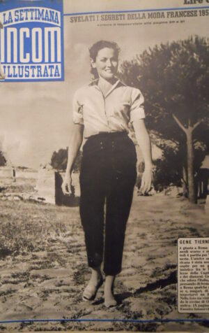 Settimana INCOM n°35 1951 Gene Tierney - segreti della Moda di Parigi 1952 [C48]
