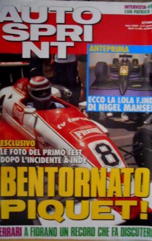 Autosprint 1 1993 La Lola F.Indy di Nigel Mansell. E' tornato Piquet. SC.54