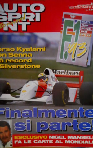 Autosprint 10 1993 Senna record a Silverstone. Mansell pronostica.Alfa 155 SC.54