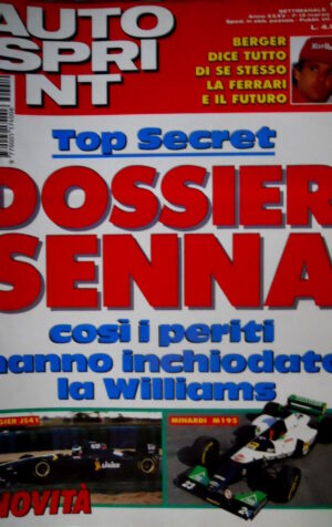 Autosprint 10 1995 Berger racconta la Ferrari e del futuro. Dossier Senna SC.55