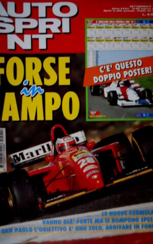 Autosprint 11 1995 David Coulthard. Anteprima Footwork FA16.Nuove Formula1 SC.55