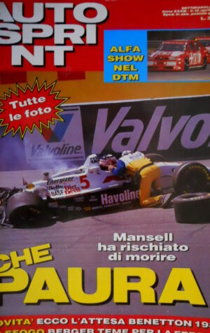 Autosprint 14 1993 Mansell rischia di morire. Nuova Benetton 193B. Ferrari SC.54
