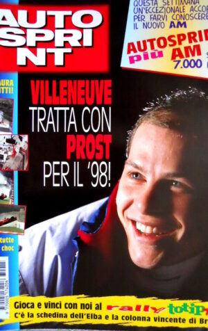 Autosprint 15 1997 Villeneuve tratta con Prost. Incidente Fittipaldi SC.55