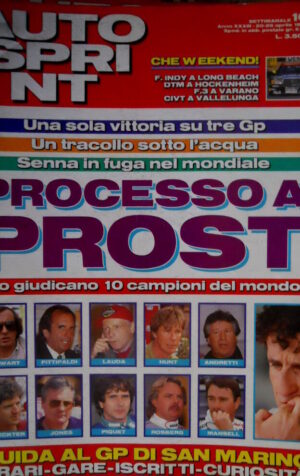 Autosprint 16 1993 Processo a Prost, perchè non vince. GP San Marino SC.54