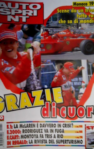 Autosprint 20 1999 Crisi McLaren. Inserto Rivista Superturismo. Montoya SC.56