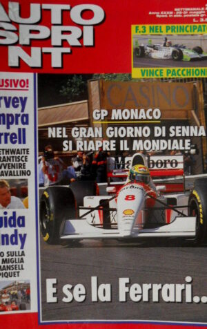 Autosprint 21 1993 GP Monaco: gran giorno Senna, si riapre il mondiale. SC.54