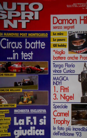 Autosprint 22 1993 Damon Hill vuole battere anche Prost. La F1 si giudica SC.54