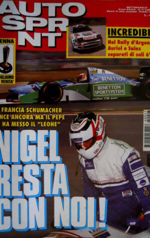 Autosprint 27 1994 Rally Argentina Sainz e Auriol. Kris Nissen. Caso Senna SC.56