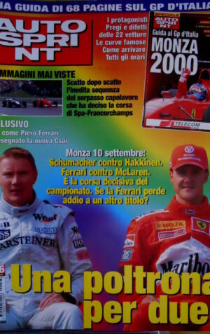 Autosprint 36 2000 Fisichella e Trulli. Schumacher contro Hakkinen.  SC.57