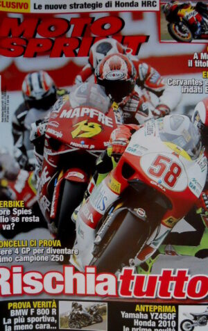 Autosprint 37 2009 Simoncelli prova a vincere 4GP. Prova BMW F 800. Honda SC.56