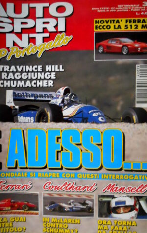 Autosprint 39 1994 Ferrari 512 M. Coulthard in McLaren contro Schumi? SC.55