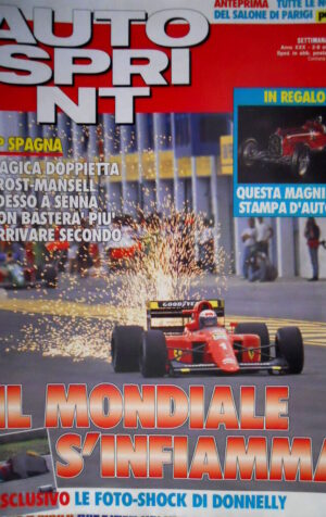 Autosprint 40 1990 Foto shock di Donnelly. Doppietta Prost -Mansell. Senna SC.54