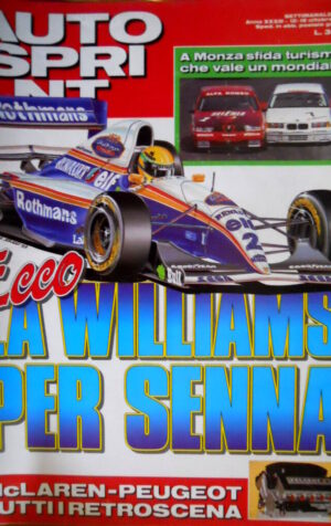 Autosprint 41 1993 McLaren - Peugeot i retroscena. La Williams per Senna SC.54
