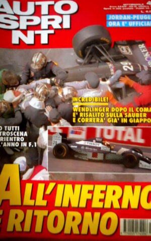 Autosprint 43 1994 Jordan - Peugeot è ufficiale. Wendlinger sulla Sauber   SC.55